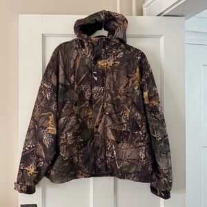 WORLD FAMOUS SPORTS (WFS) Camo Hoody Zip Up Lined Jacket WK324 Men’s Small